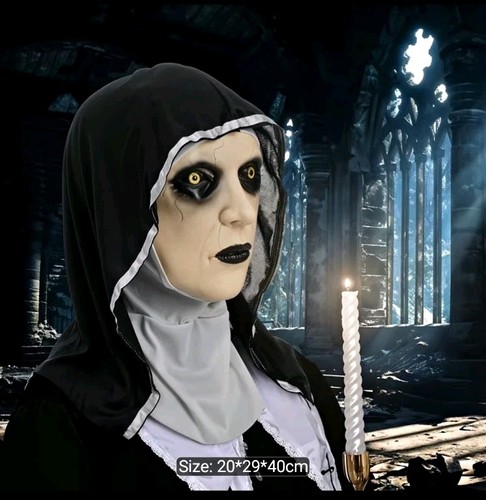 Horror nun full - face, latex