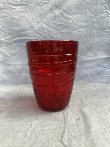 Large ruby red art - art, vase