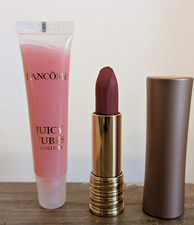 Lancome L'absolu Rouge  Lipstick 274 FRENCH TEA 3.4g & Juicy Tube Spring Fling 