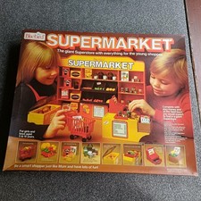 Bluebird Vintage 80's Boxed Supermarket Toy Shop & Play Food Contents Playset
