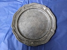 Antique French pewter plate