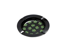 Cannabis Ring Black Ashtray