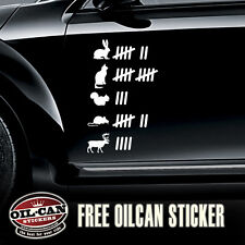 wildlife tally sticker sheet vw ratlook military look land rover 4x4 250mm high 