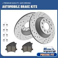 Rear Drilled Disc Brake Rotors