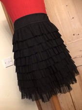 RUFFLE NET SKIRT RA RA TIERED