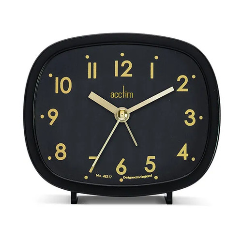 Alarm clock analogue black - clock,