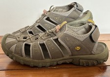 Hi-Tec 50 Peaks Womens Walking Sandals Closed Toe UK 8 Taupe Straps Hiking Trek