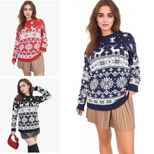 Ladies Christmas Jumper Knit