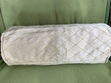 Handmade Cylindrical Bolster  Cushion Cover 17.5” X 7 Inches, Gold colour
