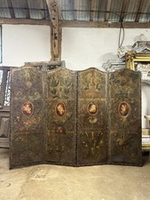 19th Century Painted Leather