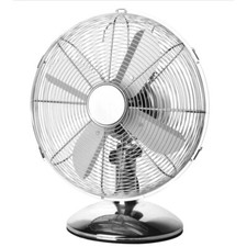 12" Chrome Desk Fan 3 Speed