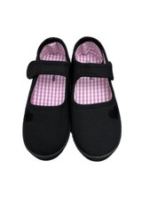 Walkright Girls Easy Fastening School Shoes Size 13 Black Slip New Without Box !