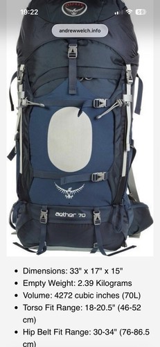 Osprey aether blue and - blue,