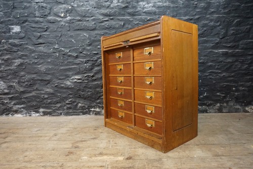 Antique globe wernicke tambour - antique,