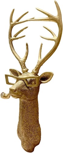 Elegant faux deer head wall - elegant,