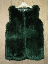 Next Girls Dark Green Faux Fur