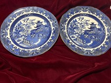 2 VINTAGE BURLEIGH WARE BLUE