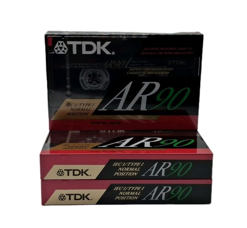 Tdk ar90 type blank audio - x3,