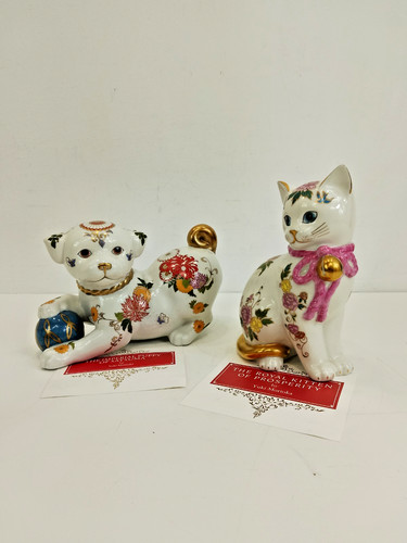 Franklin mint cats - x,