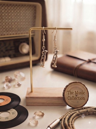Trumpet earrings music - earrings,
