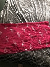 extra large scarf/ Sarong 180x100 Cm Pink Bird Print