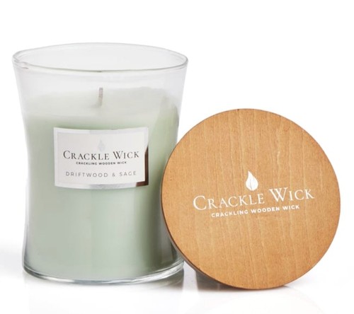Crackle wick candle - crackle,