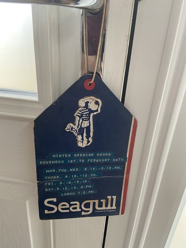 British seagull shop sign - seagull,