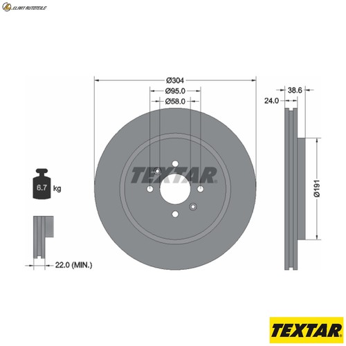 Brake discs 92170203 - 2x,