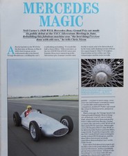 Original CC 1988 extracted mag article: 1939 MERCEDES-BENZ W154  Grand Prix car