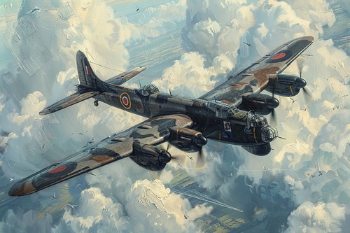 Lancaster bomber aircraft - bomber,