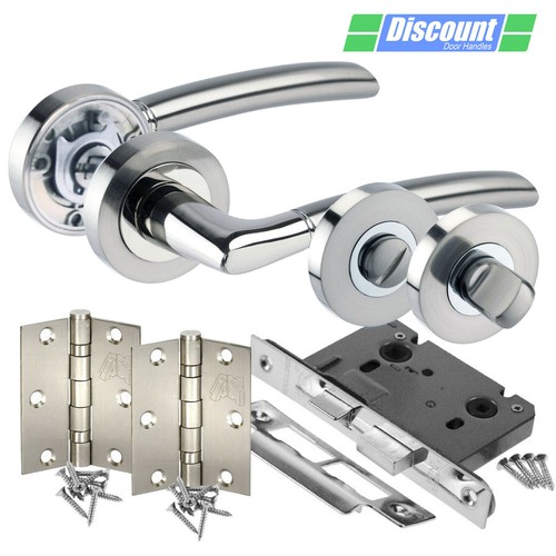 Bathroom door handle pack - bathroom, with