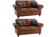 Sofa Suite 3+2+1 Tan Suede –
