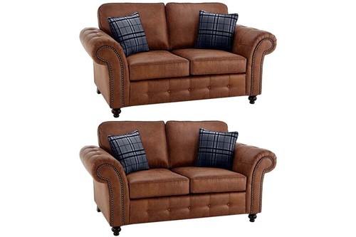 Sofa suite tan suede - tan, –