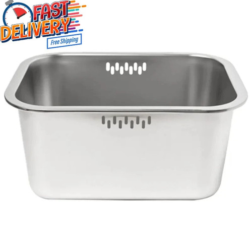 10l stainless steel dishpan - steel,
