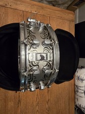 Mapex Black Panther Steel 14 X 5.5 Tribal Snare Drum With BP Case