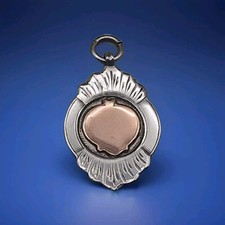 Antique Solid  Silver & Rose