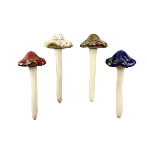 Ceramic mushroom garden - mushroom,