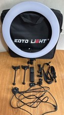 EOTO 18 inch LED Dimmable Makeup Selfie Ring Light with Phone Holder (NO TRIPOD)