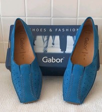 Gabor comfort blue nubuck - blue, flat
