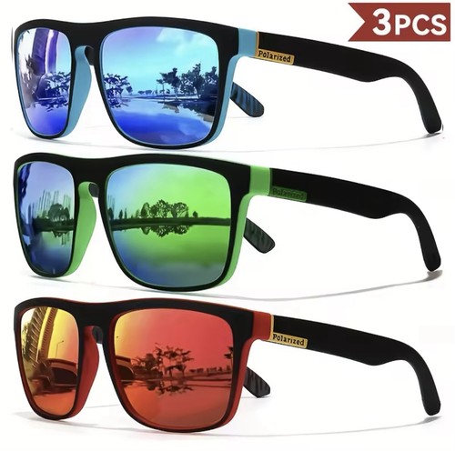 Square polarized sunglasses - square,