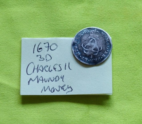 1670 three pence - 1670, silver