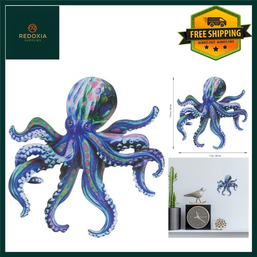 Colourful metal octopus - colourful,