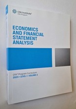 CFA INSTITUTE Economics, Financial Statements: Curriculum 2023 Level 1 Vol. 2