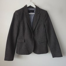 Zara Wool Tweed Elbow Patch