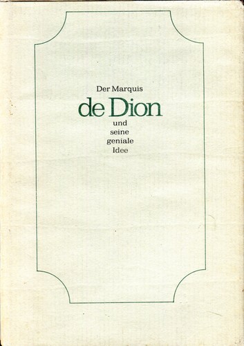 Der marquis dion und - der,