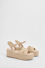 Faith Beige Wedges Womens