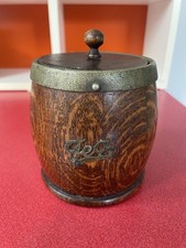 Vintage 1930s Oak Tea Caddy