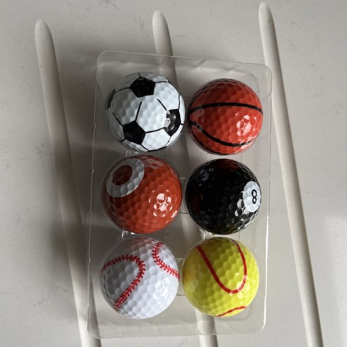 Pack novelty golf balls - 6,