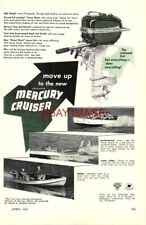 1953 Advert for MERCURY 'Cruiser' Boat Outboard Motors Original Print Ad 735C
