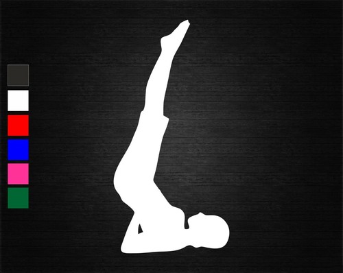 Yoga position vinyl decal - position,